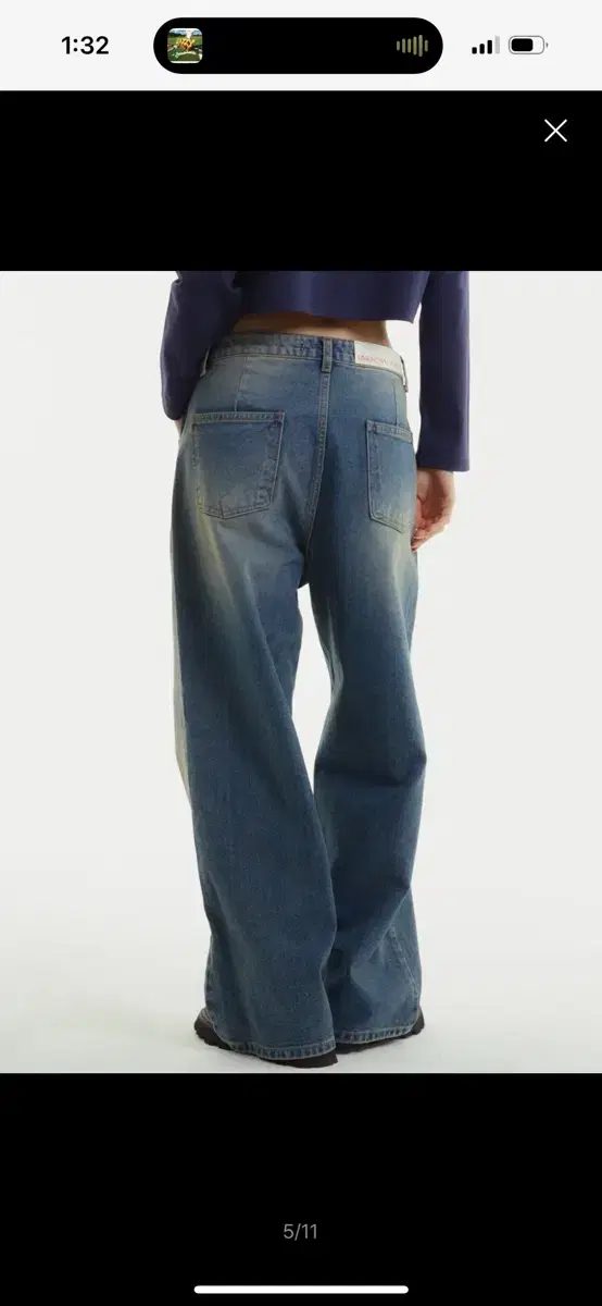 UNKNOWN | 언노운 Unknown Planet Custom One-Tuck Wide Denim